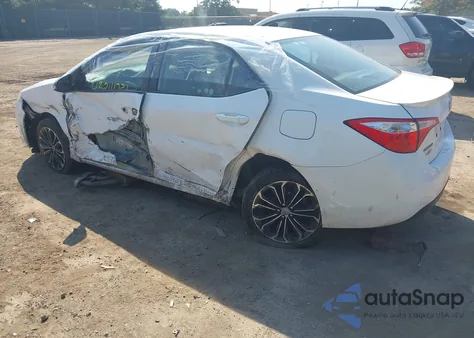 2016 Toyota Corolla S Plus z USA, uszkodzony, nr VIN 2T1BURHE3GC574917